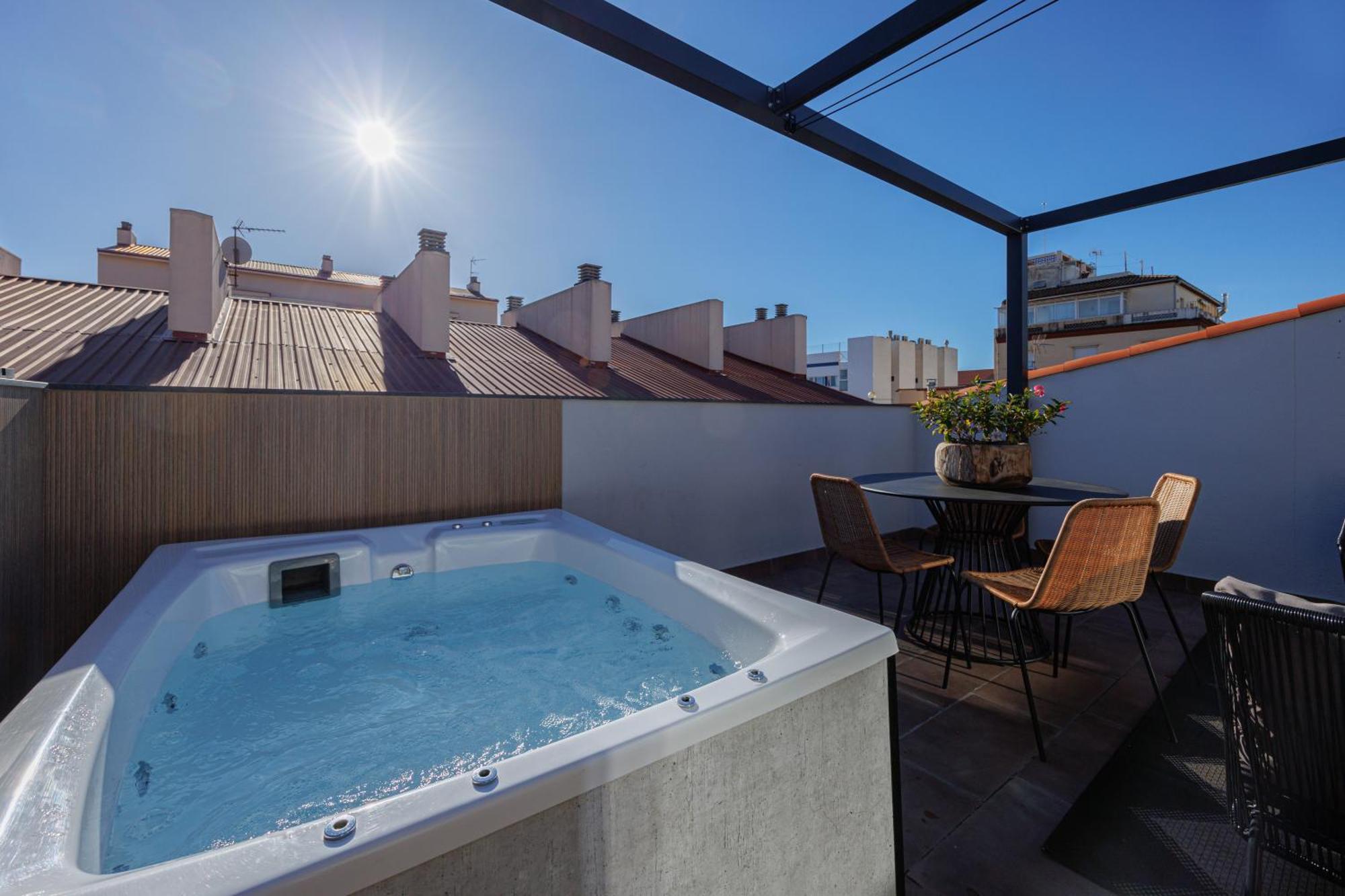 Atico Duplex Playa Area Barcelona Con Spa Exterior Montgat Bagian luar foto